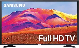 تلفزيون سامسونج الذكي LED عالي الدقة 40 بوصة مع جهاز استقبال مدمج - أسود - UA40T5300AUXEG