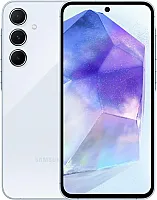 موبايل سمارت سامسونج جالاكسي A55 شبكة الجيل الخامس 5G، نظام أندرويد، شريحيتن اتصال، ذاكرة رام 8 جيجابايت، ذاكرة تخزين 128 جيجابايت، لون أزرق جليدي رائع/ ضمان لمدة عام/إصدار محلي